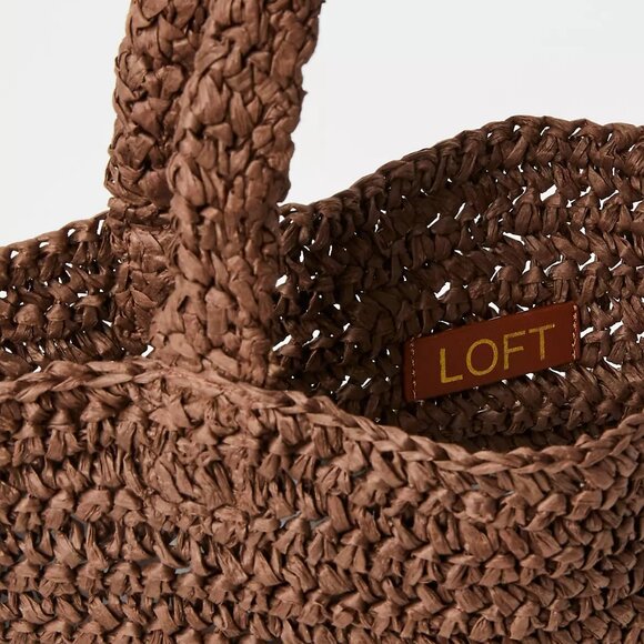 *SOLD* Brown Loft Raffia Purse - Picture 2 of 4